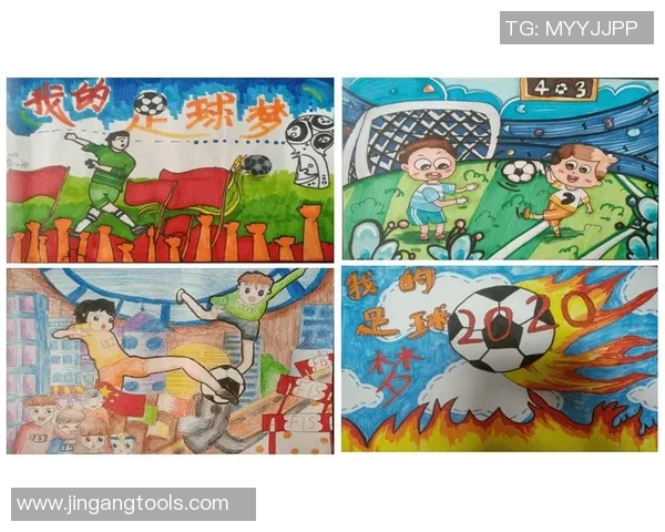 动感十足的足球明星绘画作品展现运动魅力与激情